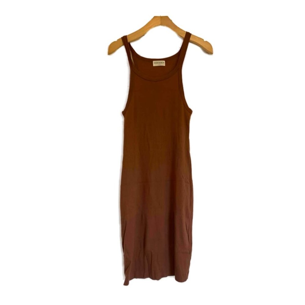 Aritzia Denim Forum Tank Dress - Burnt Orange